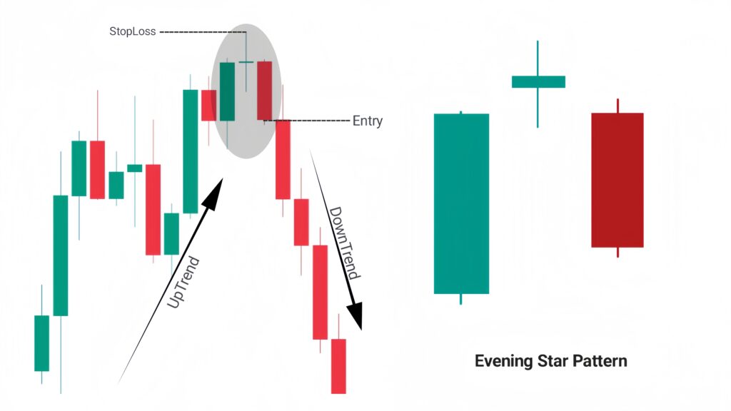 Evening Star Candlestick Pattern
